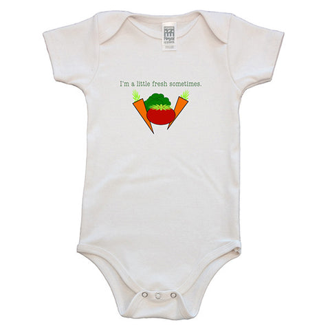 I'm a Little Fresh Sometimes Baby Rompers