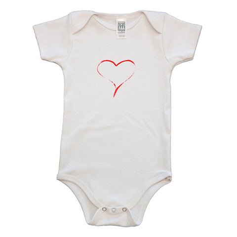 Painted Heart Baby Rompers