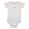 Painted Heart Baby Rompers