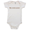 May Contain Peanut Baby Rompers